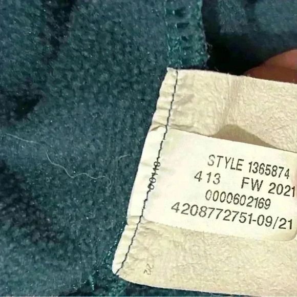 Under Armour 1/2 Zip Fleece Hoodie Sweatshirt Blue Navy Loose Fit Size M - Picture 7 of 9